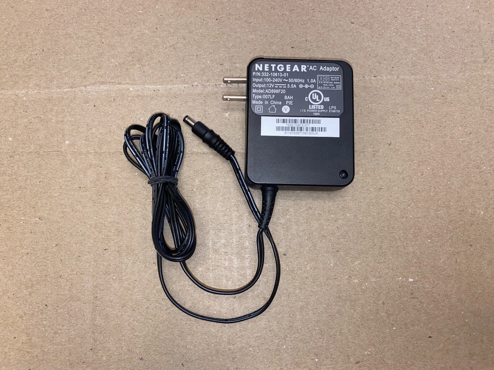 Genuine NETGEAR Router AD898F20 AC Power Adapter Charger 12V 3.5A US Plug - Image 2 of 2