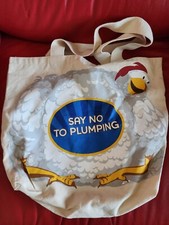 Foster Farms Canvas Tote Bag "Say No To Plumping" 2009 Campaign Made In USA