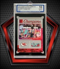 Travis Kelce *74/100* 2023 Panini Clearly Donruss Champions Red *ISA 10* Chiefs