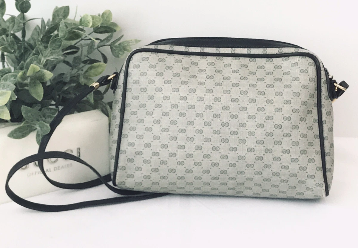 Gucci Vintage Monogram Canvas Crossbody Bag