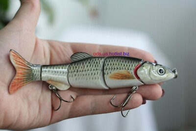 40g 6.5/" Dace Multi Jointed Fishing Lure Bait Swimbait Life-like Shad Real