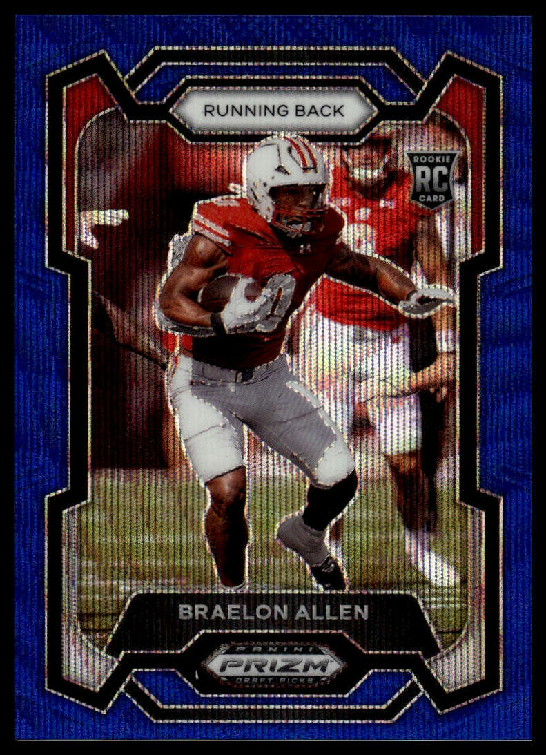 2024 Panini Prizm Draft Picks Braelon Allen #129 Blue Wave 211/249