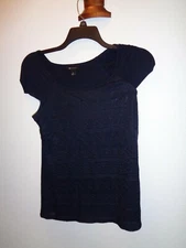 AB Studio Top Size Medium NWT Blue