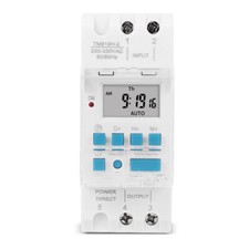 DIN Rail Voltage Output Digital Switch Timer Electronic Time Clock Relay Battery