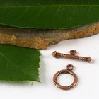 20sets Antiqued Copper Round Toggle Clasps Beads for Jewelry Making H2193