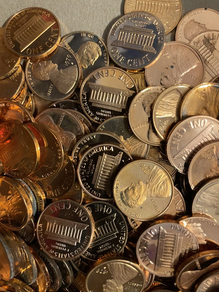 1961~67 P 1968-1989 S Lincoln Penny Roll With Issue Or Defects Selling As Is - Image 3 of 4