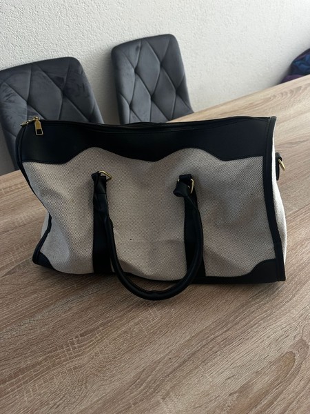 kleine reisetasche damen für essentials, fabr beige, 