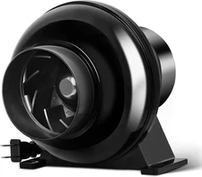 4 Inch 195 CFM Exhaust Inline Duct Fan Quiet Vent Booster Blower for Indoor Grow