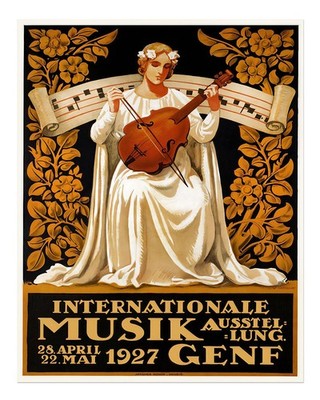 Vintage Musik Themen Wandkunst Eleganter Dekorationsdruck Musiker Wal