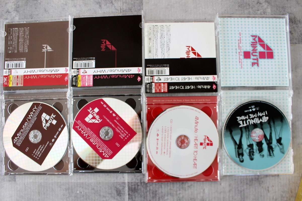 SET x8 4Minute Japan Korea CD DVD Best of LEFT DIAMOND Emerald of