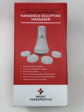 Medic Therapeutics Handheld Sculpting Massager w/ 4 Interchangeable Heads White
