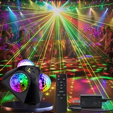 Bola De Discoteca 3 Unidades Luces Estroboscopicas Para Navidad Y Eventos