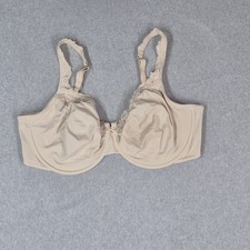 Soma Women Bra 40DD Beige Embraceable Unlined Lace Trim Minimizer Underwired