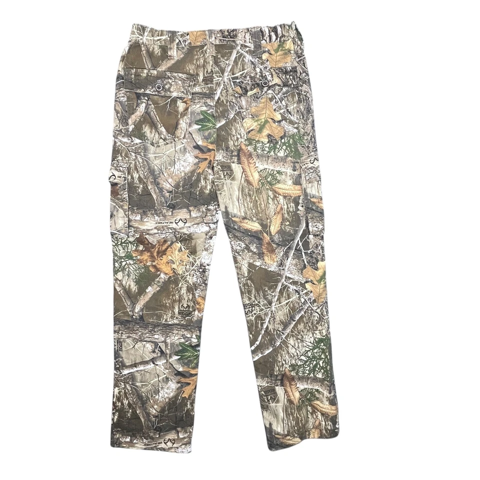 Calça cargo camuflada Realtree masculina tamanho S 28-30 leve caça ao ar livre Gorpcore - Imagem 2 de 4