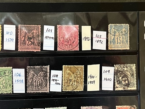 France 1853-1929 Amazing Classics Collection Used in Stock Sheet LE433 - Picture 10 of 14