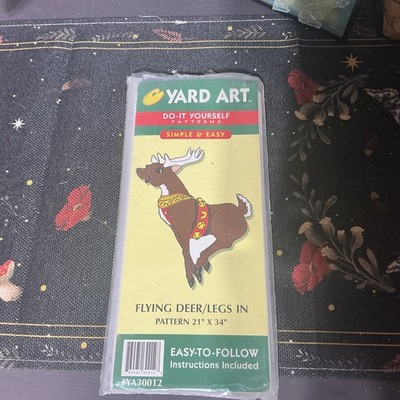 Yard Art Do it Yourself Patterns Flying deer/ Legs In 21 X 34 NEW