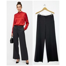 Armani Collezione Gray Wide Leg Trousers Size 6 IT 42 