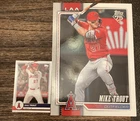 Topps 75 Mike Trout Angels 2026 Sports Trading Card Lot - 2 Cards