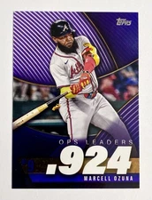 2025 Topps Series 2  MARCELL OZUNA  OPS Leaders  #OPS-9 Atlanta Braves Insert