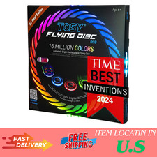 Flying Disc - 108 RGB Multicolor or 36 Monocolor LEDs, Super Bright, Smart Modes