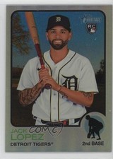 2022 Topps Heritage High Number Chrome Refractor 43/673 Jack Lopez #606 11vc