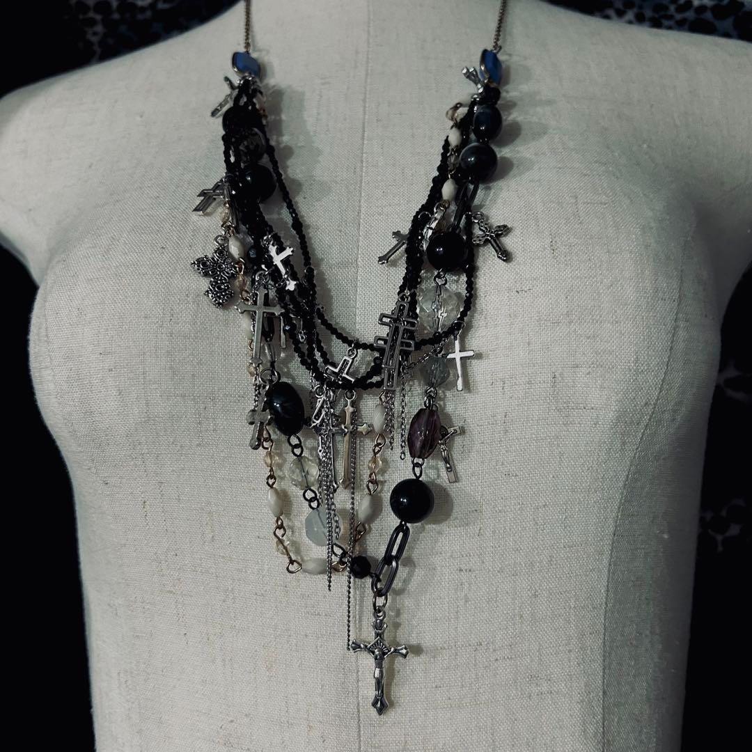 Necklace 14Th Addiction Kmrii Y2K Gunda Remake Handmade Black Used