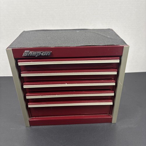 Snap-on Tools DEEP CRANBERRY Desktop Five-Drawer Micro Roll Cab (KMC922APL)