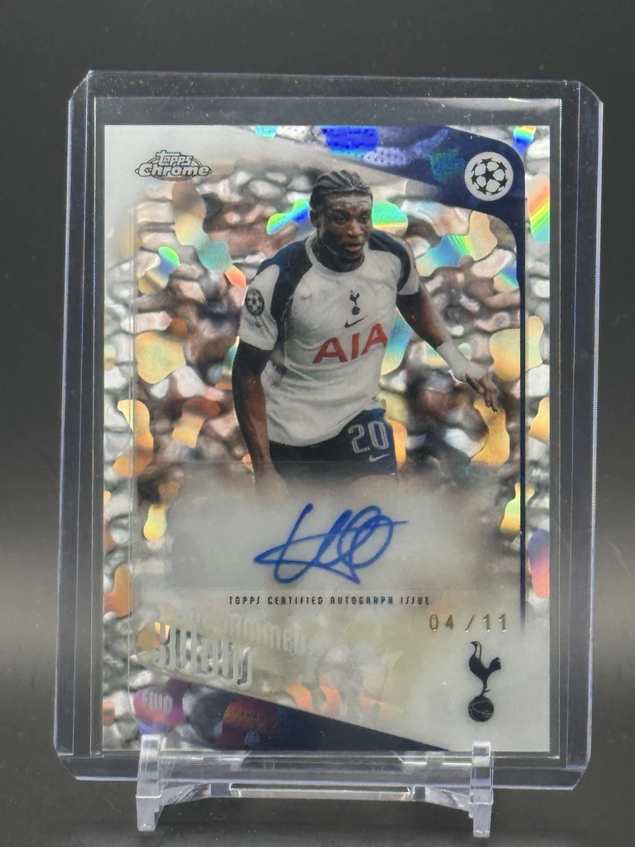 Topps Soccer Tottenham Hotspur Autographed Sports Trading Cards