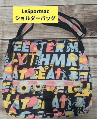 LeSportsac x Artist In Residence Shoulder Bag Cassette Print Black Japan Auth