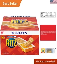 Delicious Handi-Snacks Cheese Dip & Crackers - 20 Packs, 100 Calories Each