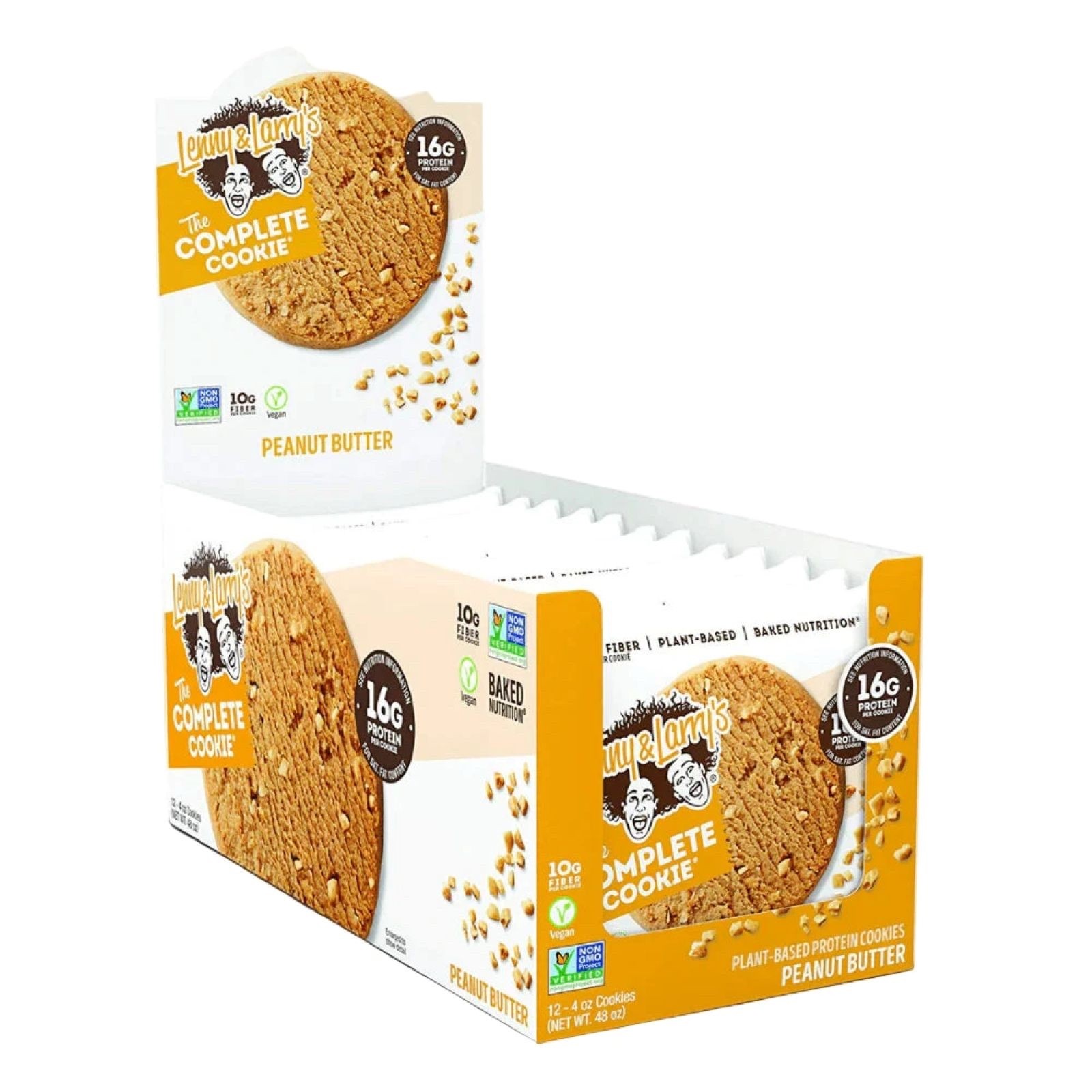 LENNY & LARRYS COMPLETE COOKIE HIGH PROTEIN COOKIES 12 X 113G PEANUT BUTTER