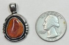 Vintage Joe N. McCabe Navajo Sterling Silver & Spiny Oyster Pendant — photo 8