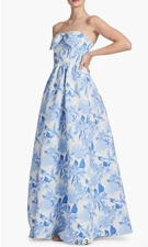 Sachin and Babi Isabeau Gown in Powder Azure Field Size 14 NWT Defect