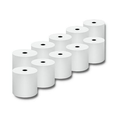 Qoltec Thermorolle 80 x 80 | 55 g/m2 | 10 Stück | BPA-frei
