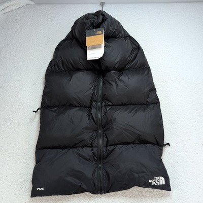 he North Face 700 Down Puffer Scarf Black Insulated NWT