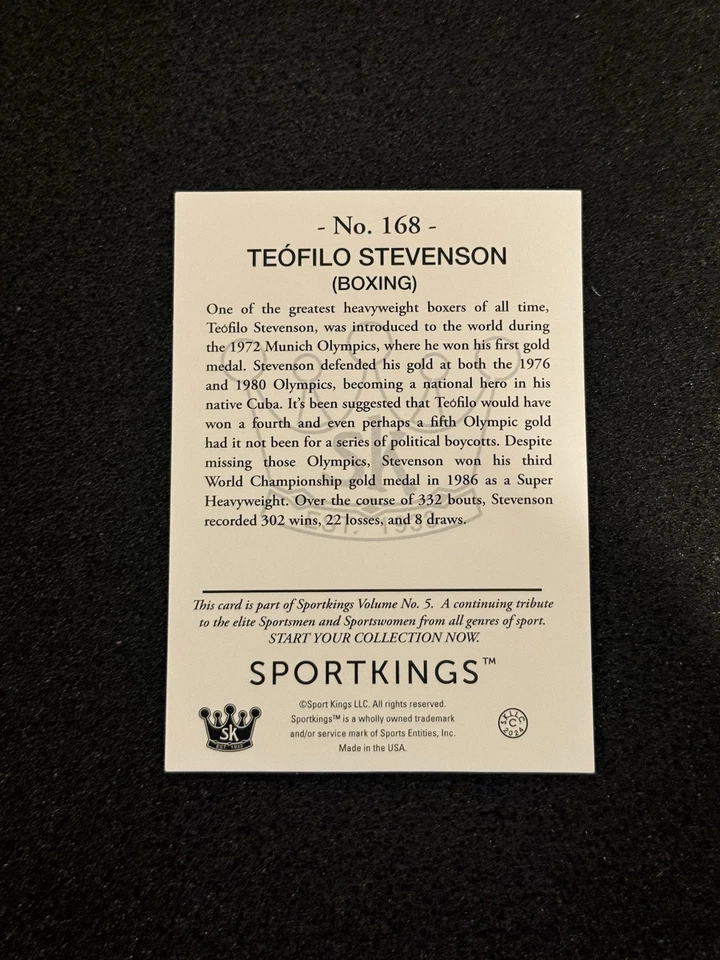 2024 Sport Kings Gum Vol 5 #168 TeoFilo Stevenson - Image 2 of 2