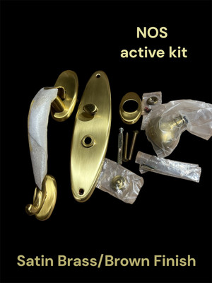 Baldwin 6560-060-ENTR Entrance Door Kit LEXINGTON Satin Brass/Brown Finish NOS