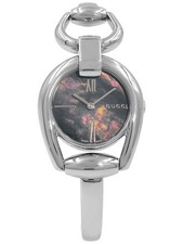 Gucci Horsebit YA139503 Stainless Steel Case Baby Blue Mother of Pearl Dial