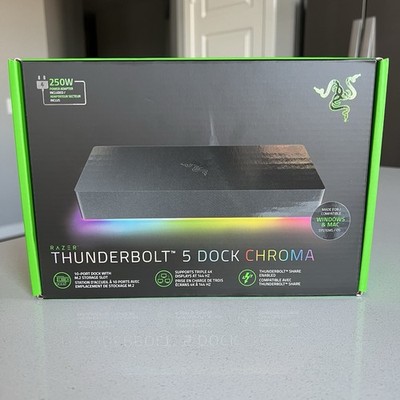 Razer Thunderbolt 5 Dock Chroma 10 Ports & M.2 Storage RC21-02290100-R3U1 Sealed