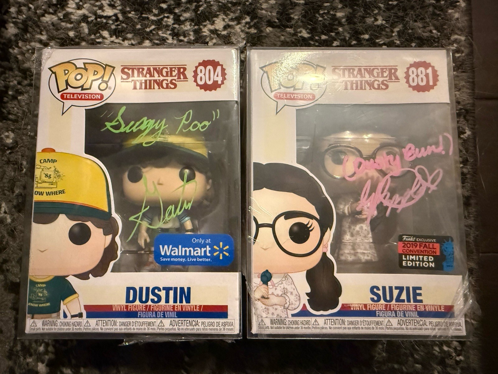 GATEN MATARAZZO GABRIELLA PIZOLLO SIGNED DUSTIN SUZIE FUNKO POP STRANGER THINGS 