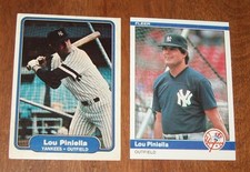 (2) Fleer Lou Piniella Card