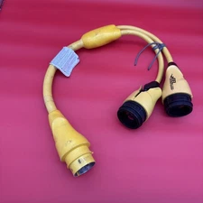 Marinco EEL Shore Power Y Adapter, 50 Amp 125/250V Male to 30 Amp 125V Females