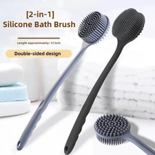 Cepillo fregador de espalda suave masajeador de piel de silicona baño ducha cepillo de fregar con