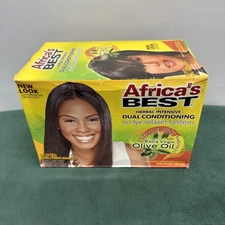 Africa's Best No-Lye Relaxer System Herbal intensive Dual Conditioning New Item 