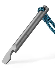 Titanium EDC Pry Bar, Keychain Prybar Multitool With Beer Bottle Opener, 6 in...