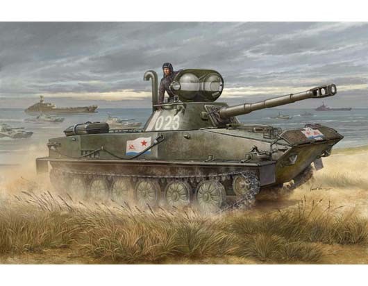 1:35 Trumpeter Kit Russian Pt-76B Light Tank TR00381 Modellbau-image