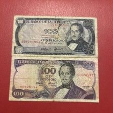 Colombia- 100 Pesos- 1974-1977