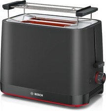 Image of Bosch Mymoment Infuse TAT3M123GB Compact 2-Slice Toaster Reheat/Defrost - Black