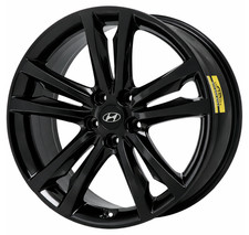 19 Hyundai Genesis Wheel Rim Factory Oem 70790 F 2009-2012 Gloss Black