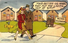 Postcard Military World War II US Army Humor Card